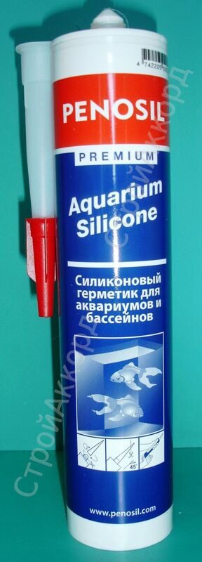 Герметик для аквариумов "Penosil"силиконовый прозрачный, 280 мл.